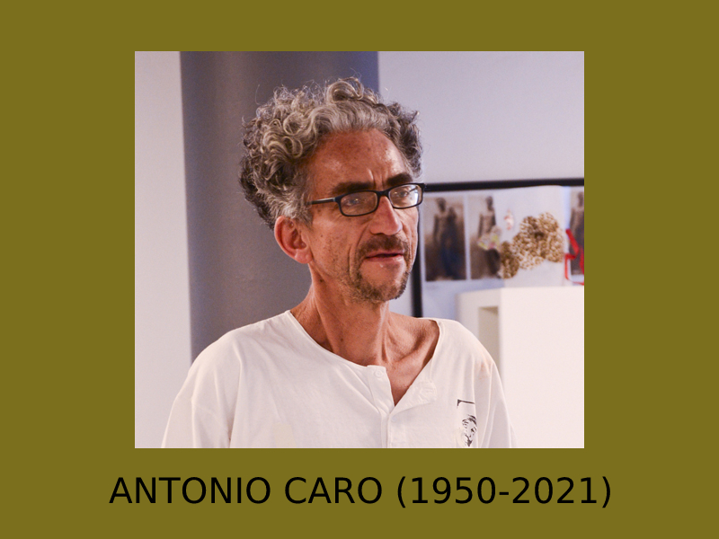 Antonio Caro el artista conceptual más importante del país.