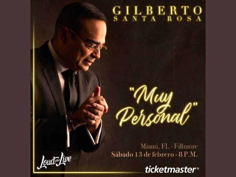 Gilberto Santa Rosa, Regresa en concierto en vivo con “Muy Personal” 13 febrero Miami Beach