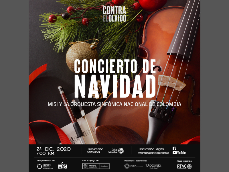 El país vivirá la Navidad con MISI y la Orquesta Sinfónica Nacional de Colombia el próximo 24 de diciembre a las 7:00 p.m. por Señal Colombia.